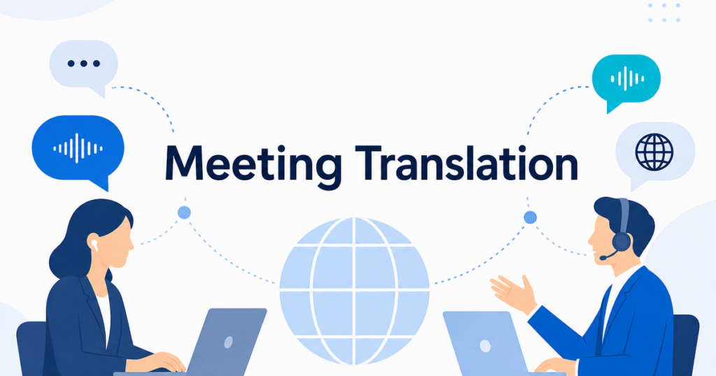 Real-time meeting translation across video call platforms