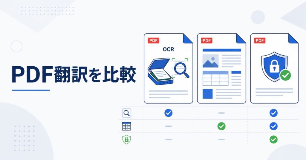 PDF翻訳を比較